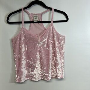 PINK Victoria's Secret Light Pink Velvet Camisole
